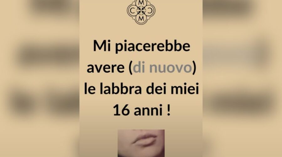 labbra come a 16 anni
